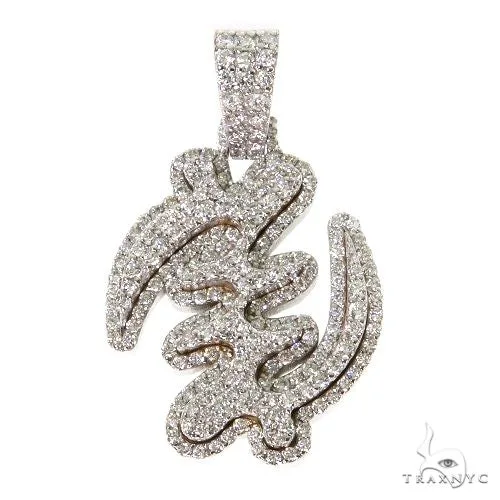 RINA - For Him CUSTOM Diamond GYE Nyame Symbol Pendant 67493 in Rose Gold – Pendant