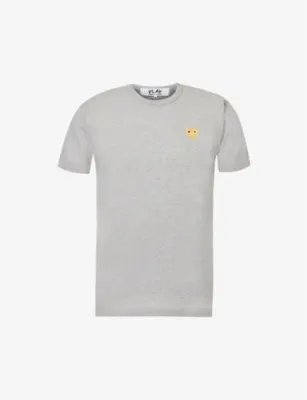 COMME DES GARCONS PLAY Logo-embroidery cotton-jersey t-shirt