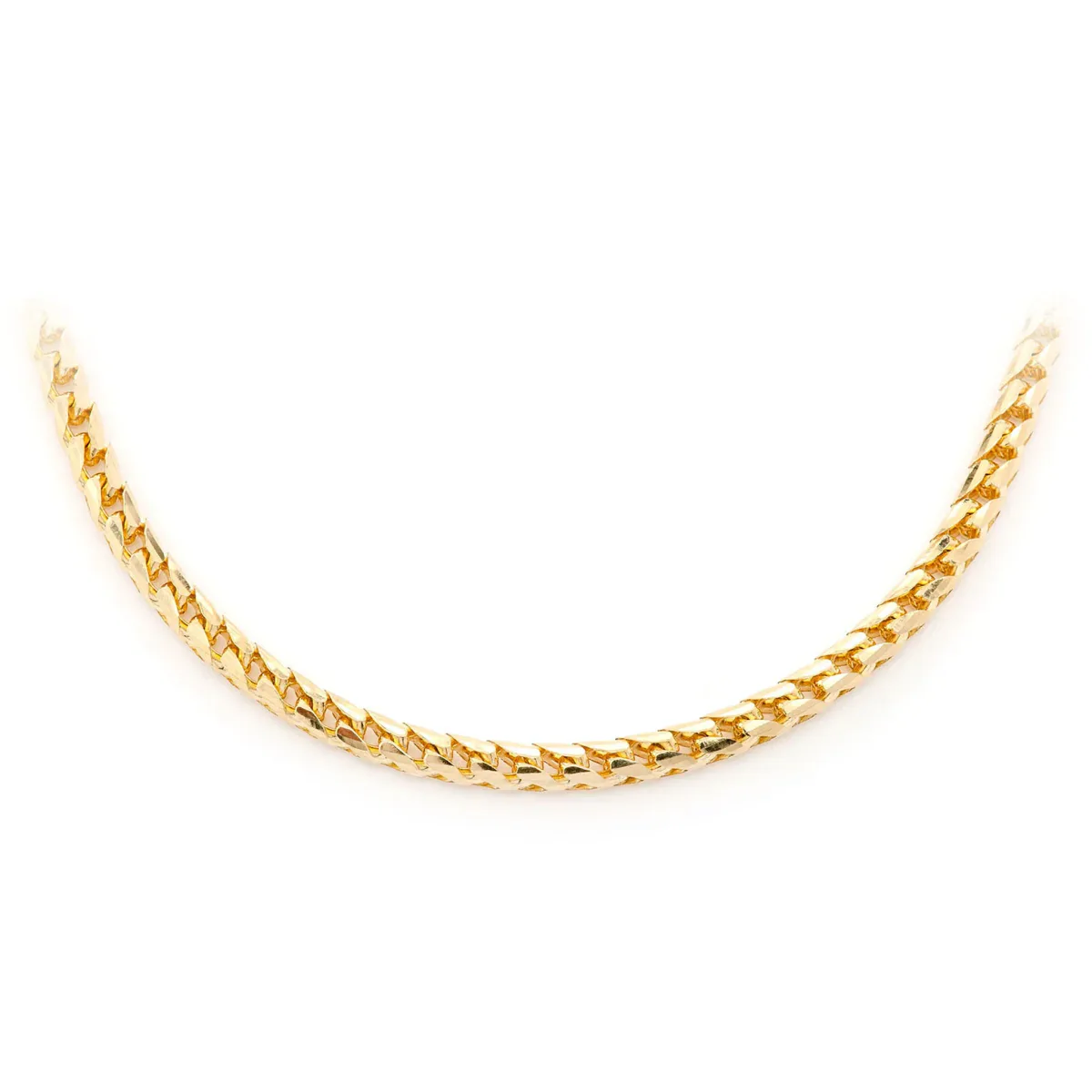 For Him Franco Gold Chain in 3.5mm / Yellow Gold / 20" – Chain