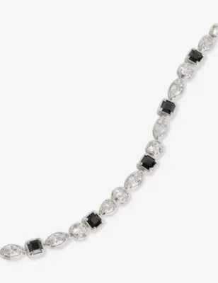 DARKAI Mixed Feelings 18ct white gold-plated brass and stainless-steel bracelet detail 3