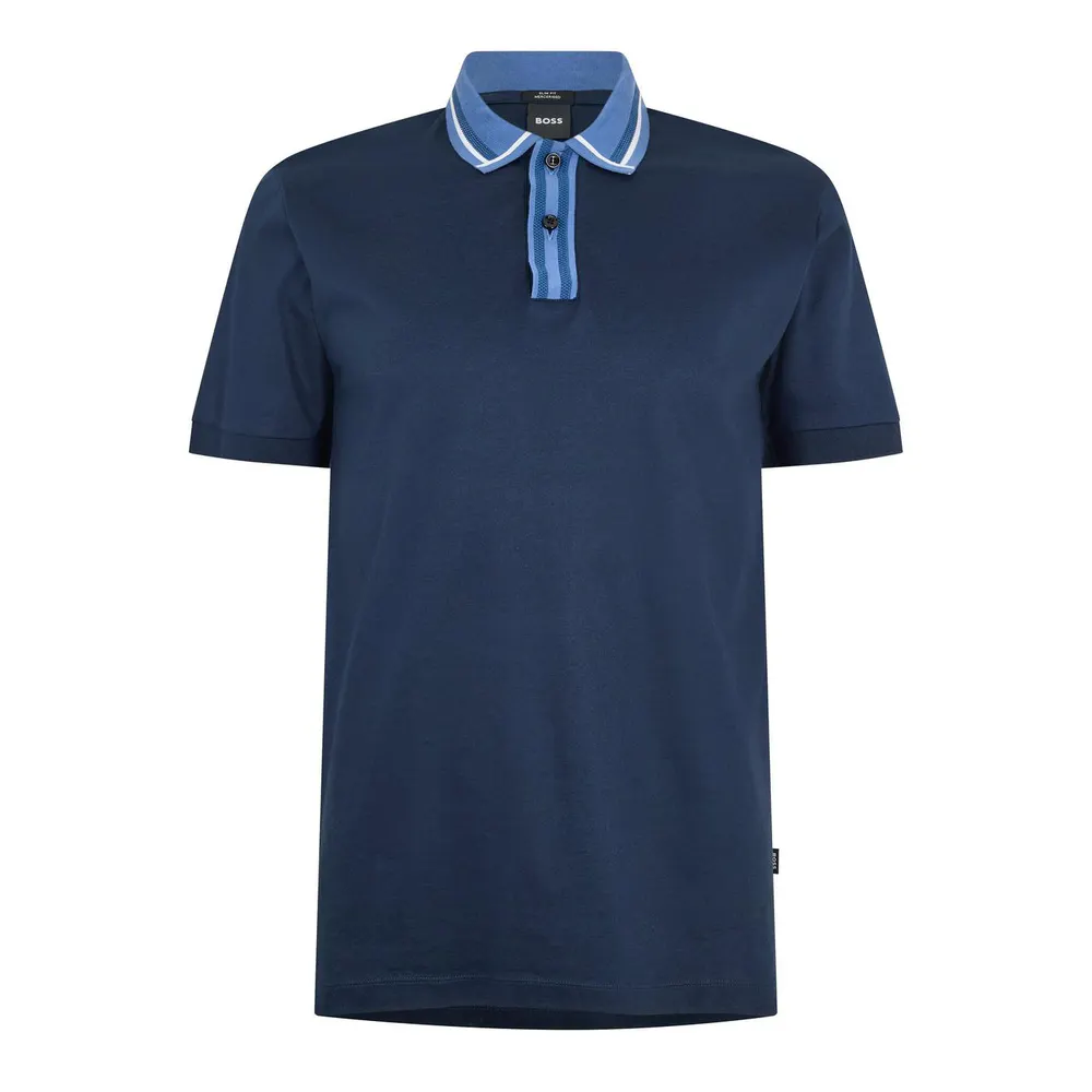 Boss Men's Phillipson Short Sleeve T-Shirt in Dark Blue – Clothing