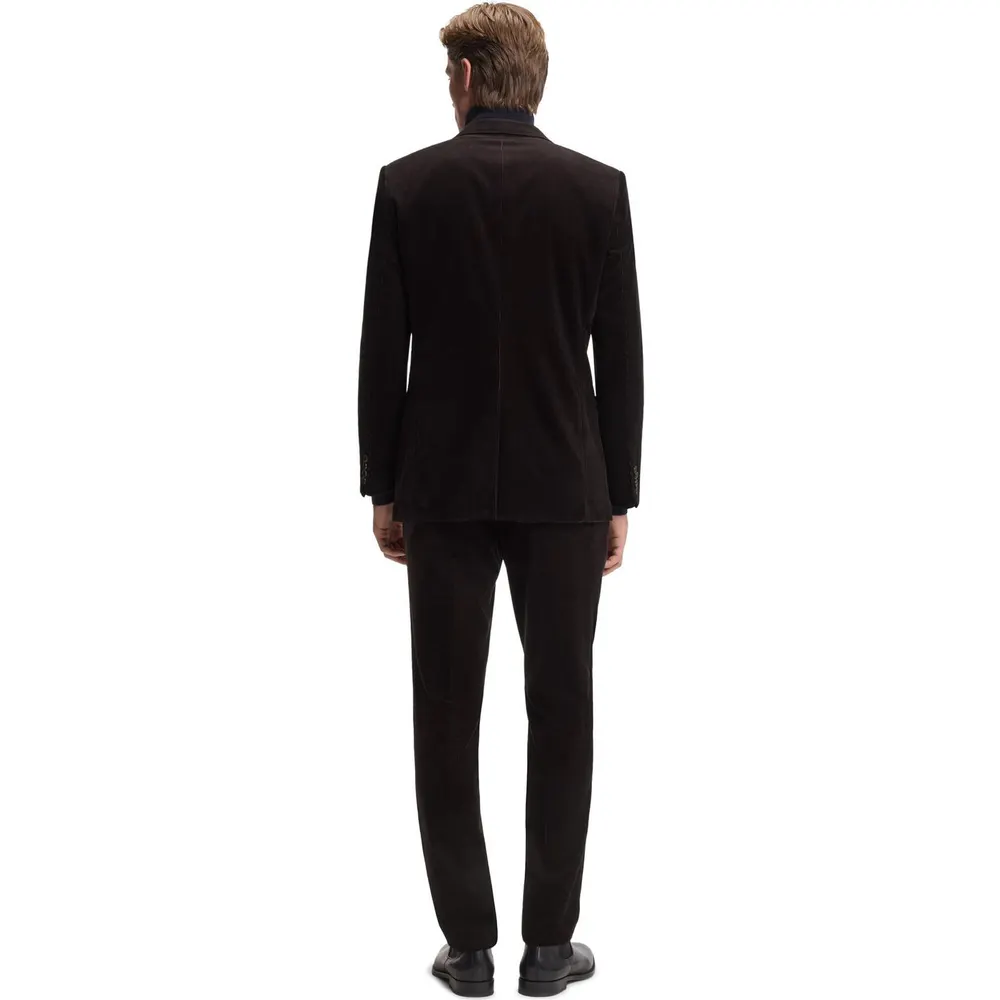 Boss x BECKHAM Striped Pleat-Front Trousers detail 3