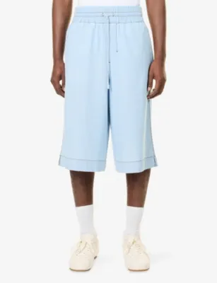AMI PARIS Drawstring Cotton Bermuda Shorts detail 3