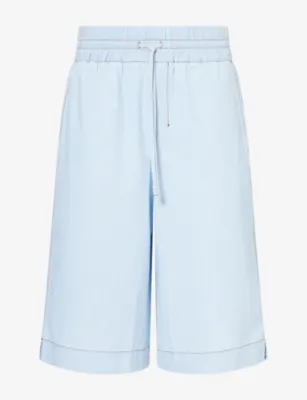 AMI PARIS Drawstring Cotton Bermuda Shorts