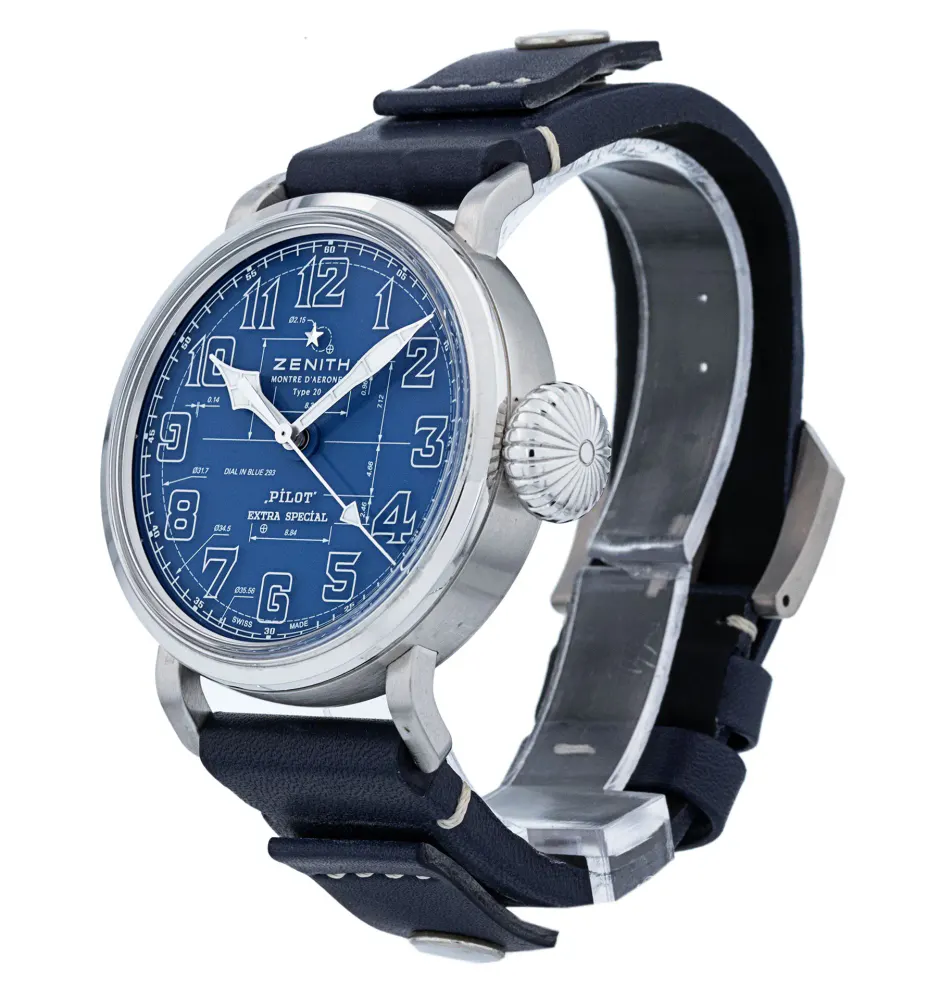 Zenith Pilot 03.2435.679/51.I012 — 2021 — Very good in Blue Arabic, additional product view 2