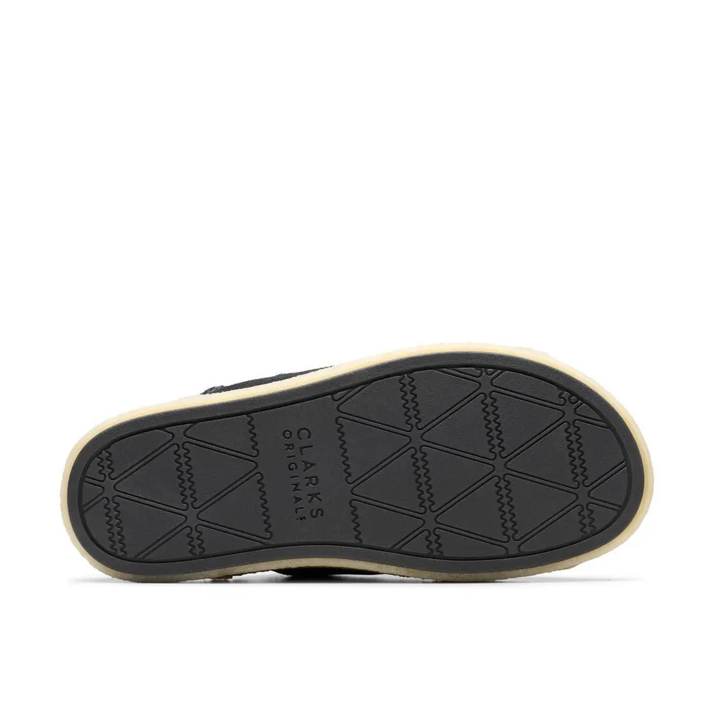 Clarks Originals Overleigh Sliders in Black, additional product view 3
