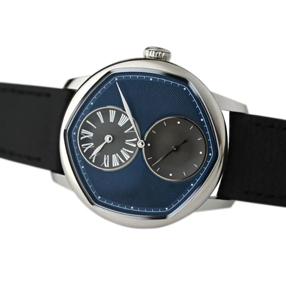 Louis Erard Le Régulateur x Cédric Johner Limited Edition 39mm Unisex Watch Blue in Blue, additional product view 3