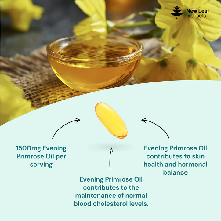 New Leaf Products Evening Primrose Oil 180 Softgels detail 2