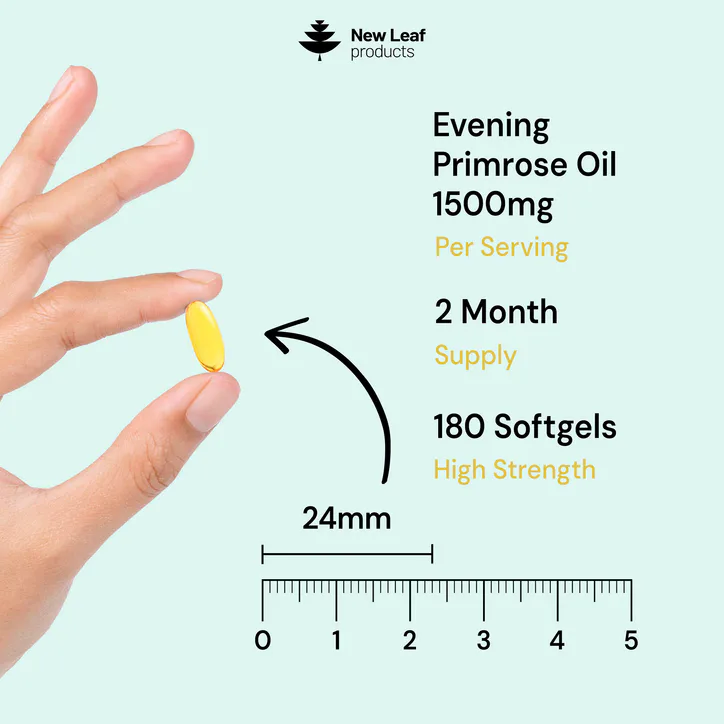 New Leaf Products Evening Primrose Oil 180 Softgels detail 3