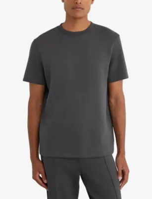 REISS Barton Interlock Cotton-Modal T-Shirt detail 3