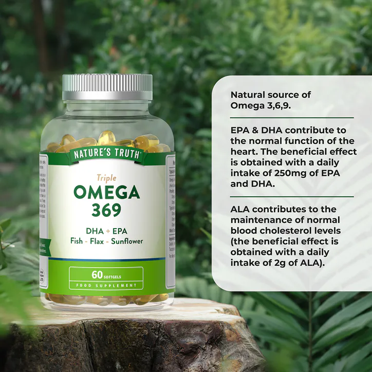 Nature's Truth Triple Omega 369 2000mg - 60 Softgels 60Softgel detail 2