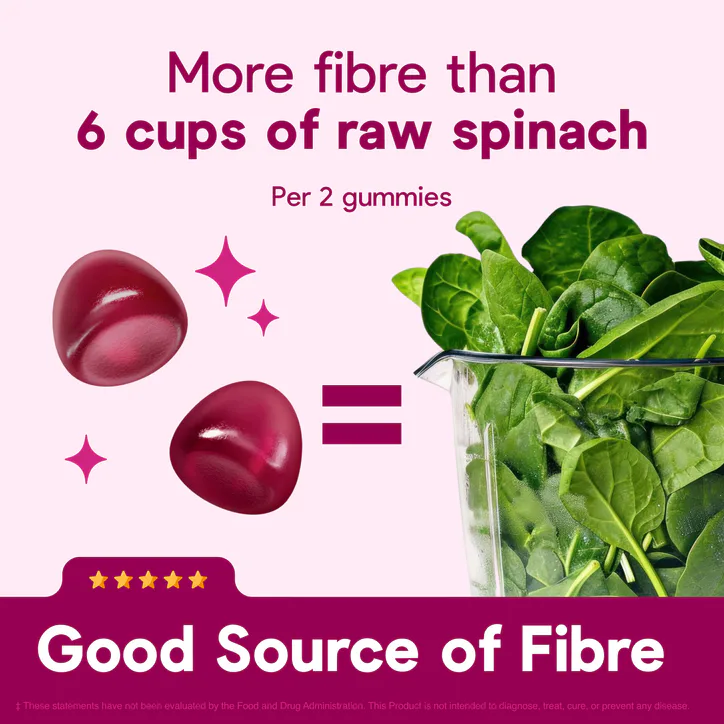The BYTES Co. Digestive Fibre Support Berry Flavour 60 Gummies - 60 Count, additional product view 3