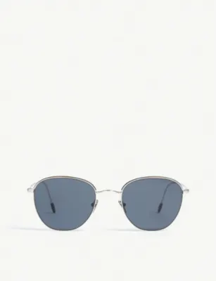 GIORGIO ARMANI Ar6048 square-frame sunglasses in SILVER – Mens | Sunglasses | Square