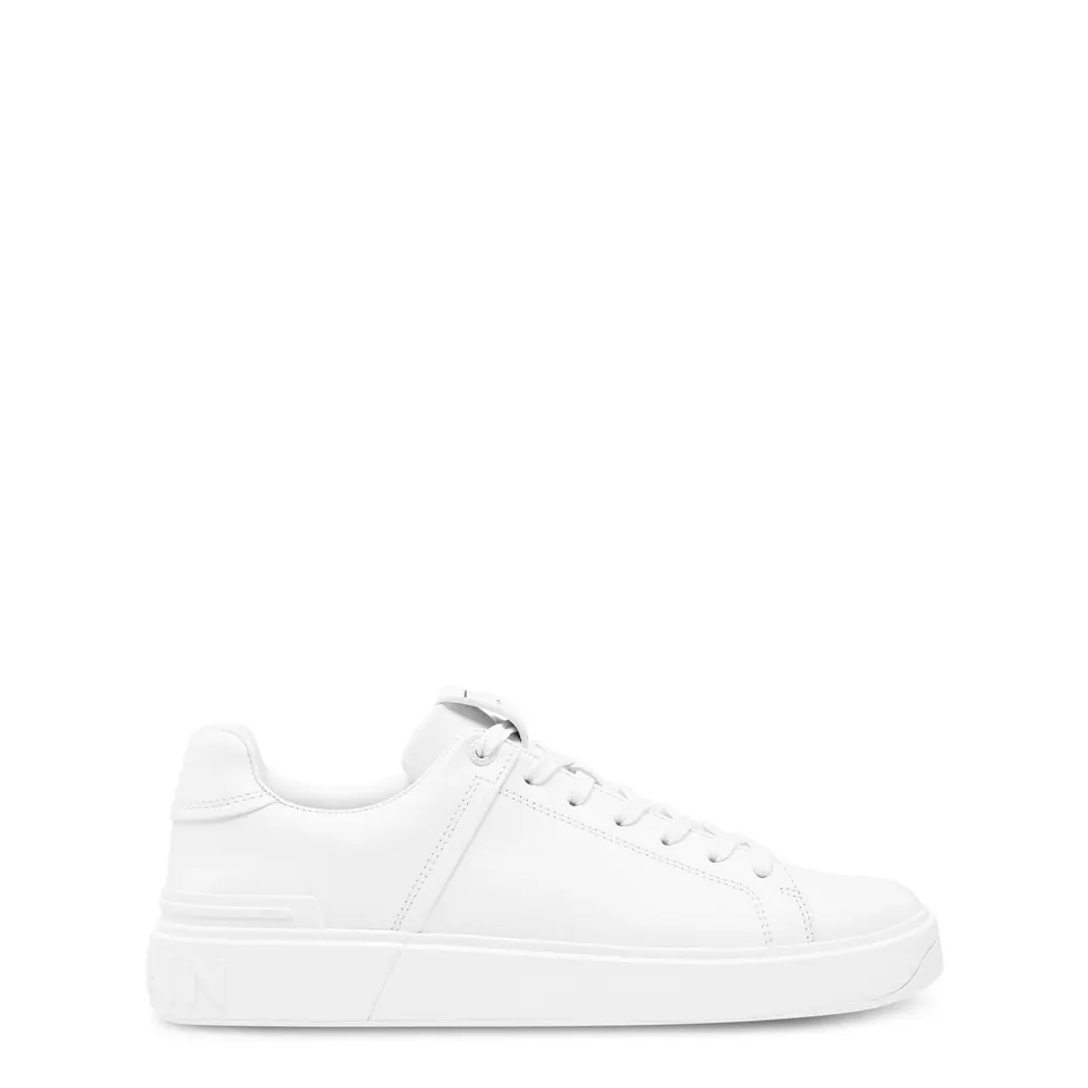 Balmain Men's B-Court Classic Leather Trainers