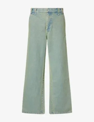 SONG FOR THE MUTE Wide-Leg Washed Denim Jeans