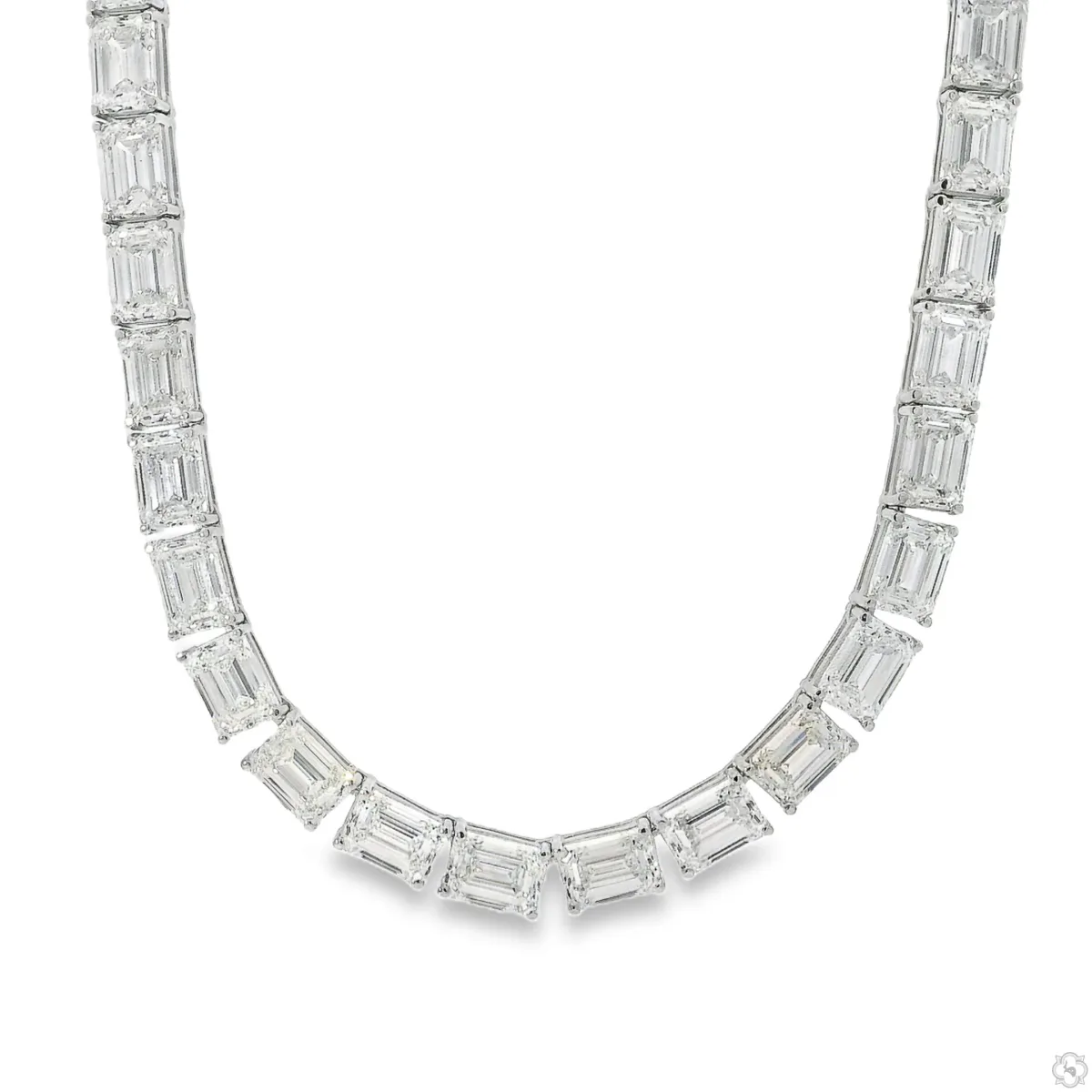 AHMED - For Him CVD Emerald Cut Platinum Tennis Chain 70453 – Chain