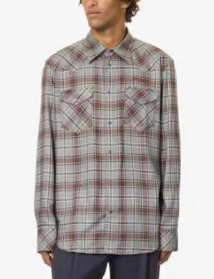 ACNE STUDIOS Surrow Checked Flannel Shirt detail 3