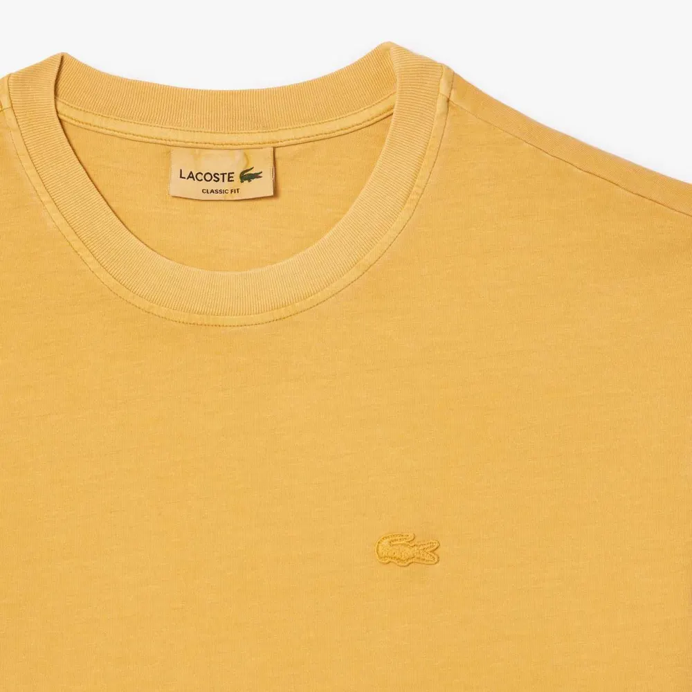 Lacoste Natural Dyed Cotton T-Shirt detail 2