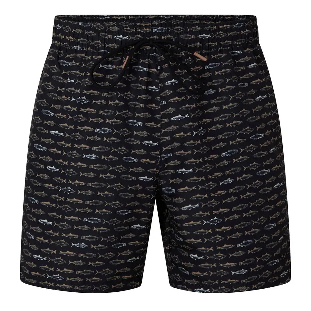 Boss Mens BOSS Patterned Streamlined Swim Shorts