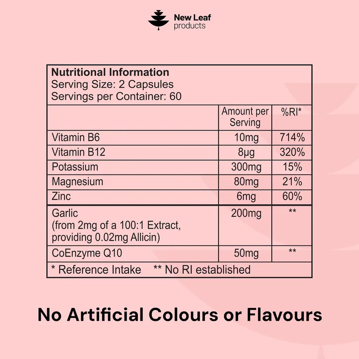 New Leaf Products Blood Pressure Support Capsules 120s, additional product view 3