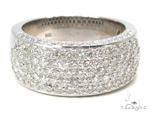 RINA - For Him FACTORY 14k White Gold Prong Diamond Band 37320 in Rose Gold / 7 – Ring
