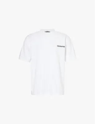 COLE BUXTON Sportswear brand-print relaxed-fit cotton-jersey T-shirt - BLACK detail 2