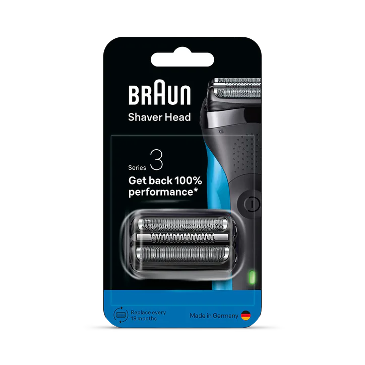 BRAUN Series 3 Electric Shaver ORIGINAL Replacement Head, 21B