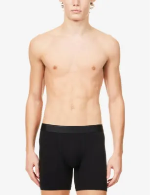 SUNSPEL Elasticated-waistband stretch-cotton trunks detail 2