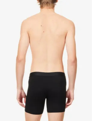 SUNSPEL Elasticated-waistband stretch-cotton trunks detail 3