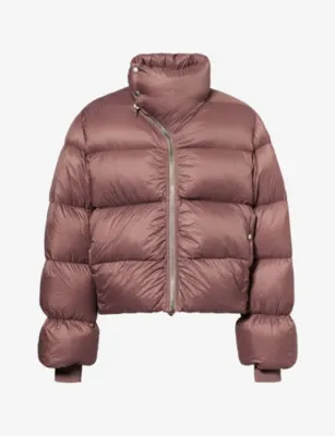 RICK OWENS High-Neck Welt-Pocket Puffer Jacket