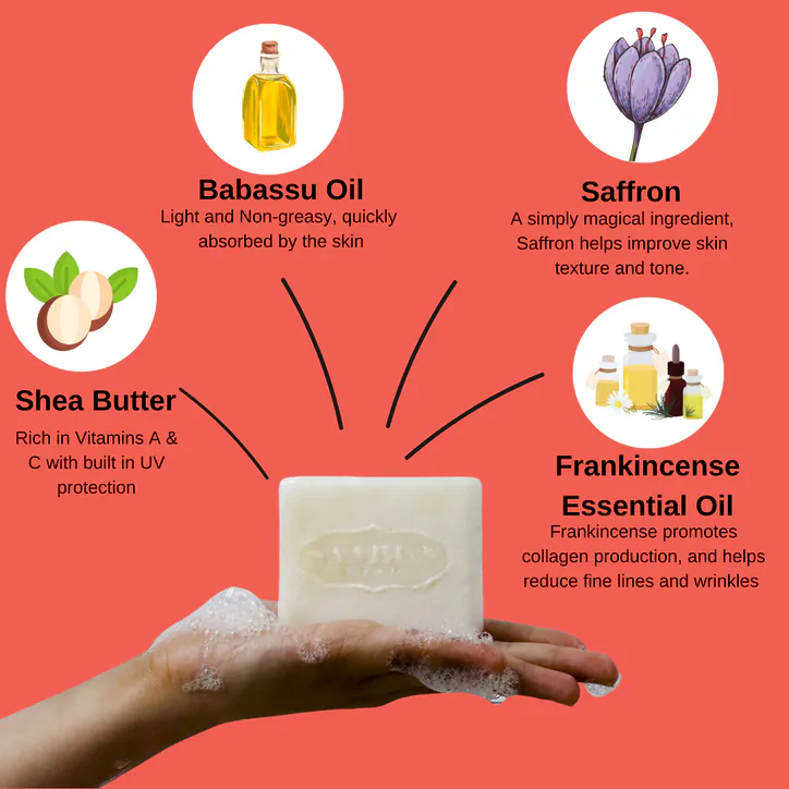 Saabuni Saffron Soap Soap Bar - 90g detail 3