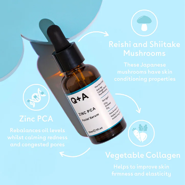 Q+A Zinc PCA Facial Serum 30ml detail 3
