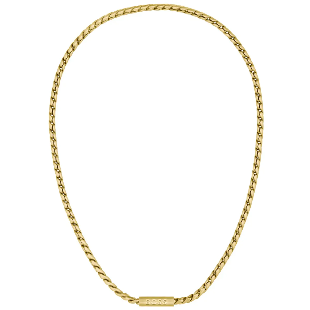 BOSS Gents BOSS Doran Yellow Gold Coloured Chain Link Necklace