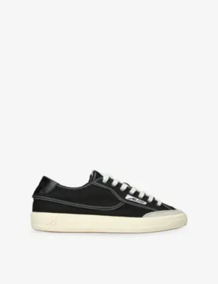 AUTRY Windscape Canvas and Suede Trainers - EUR 42 / 8 UK MEN in BLACK – Mens | Trainers | Lace up trainers