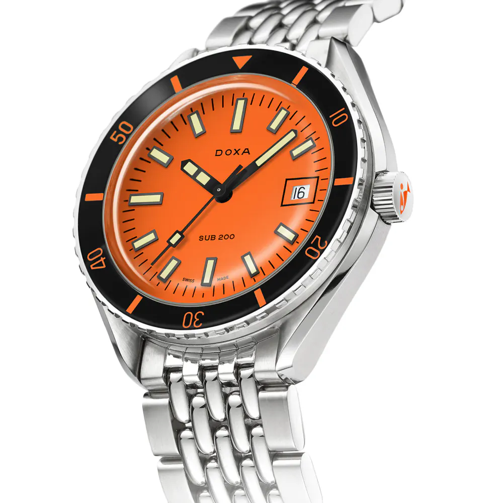 DOXA Sub 200 Professional 42mm Mens Watch in Orange, additional product view 2