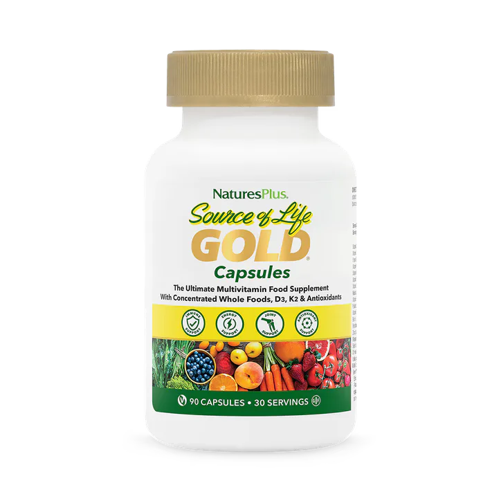 NaturesPlus Source of Life Gold Multivitamin 90 Vegan Capsules