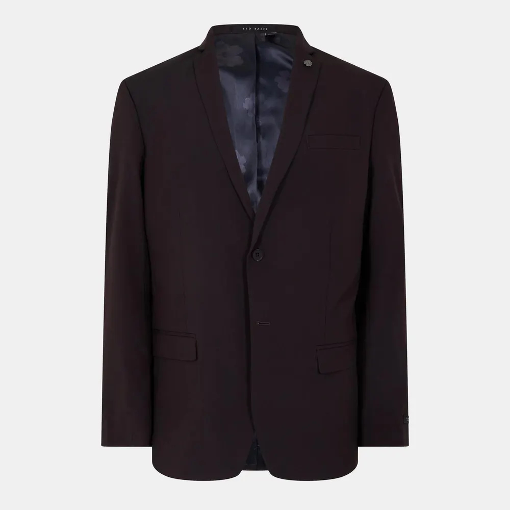 Ted Baker Men's Burgundy Tailored Fit Formal Jacket