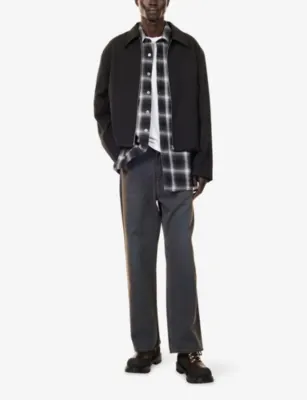 OUR LEGACY Collared Zip-Up Wool Jacket detail 2