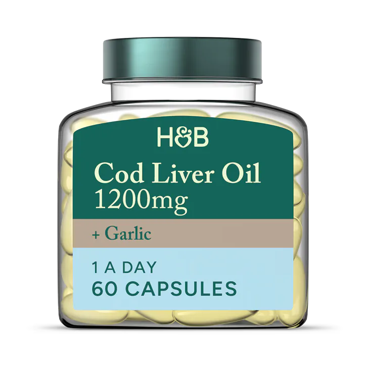 For Him Pure Cod Liver Oil & Garlic 60 Capsules