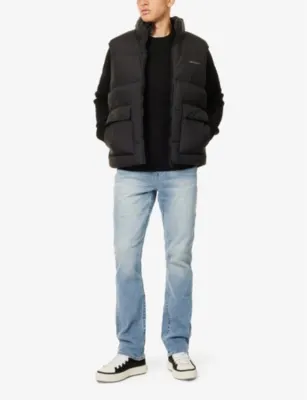 TRUE RELIGION Ricky whiskering straight-leg relaxed-fit stretch-denim jeans detail 2