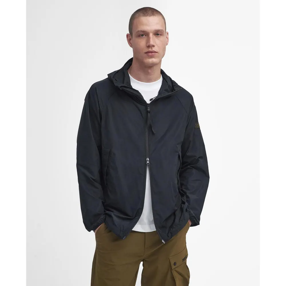 Barbour International Men's Porter Showerproof Hooded Long Sleeve Rain Anorak detail 2