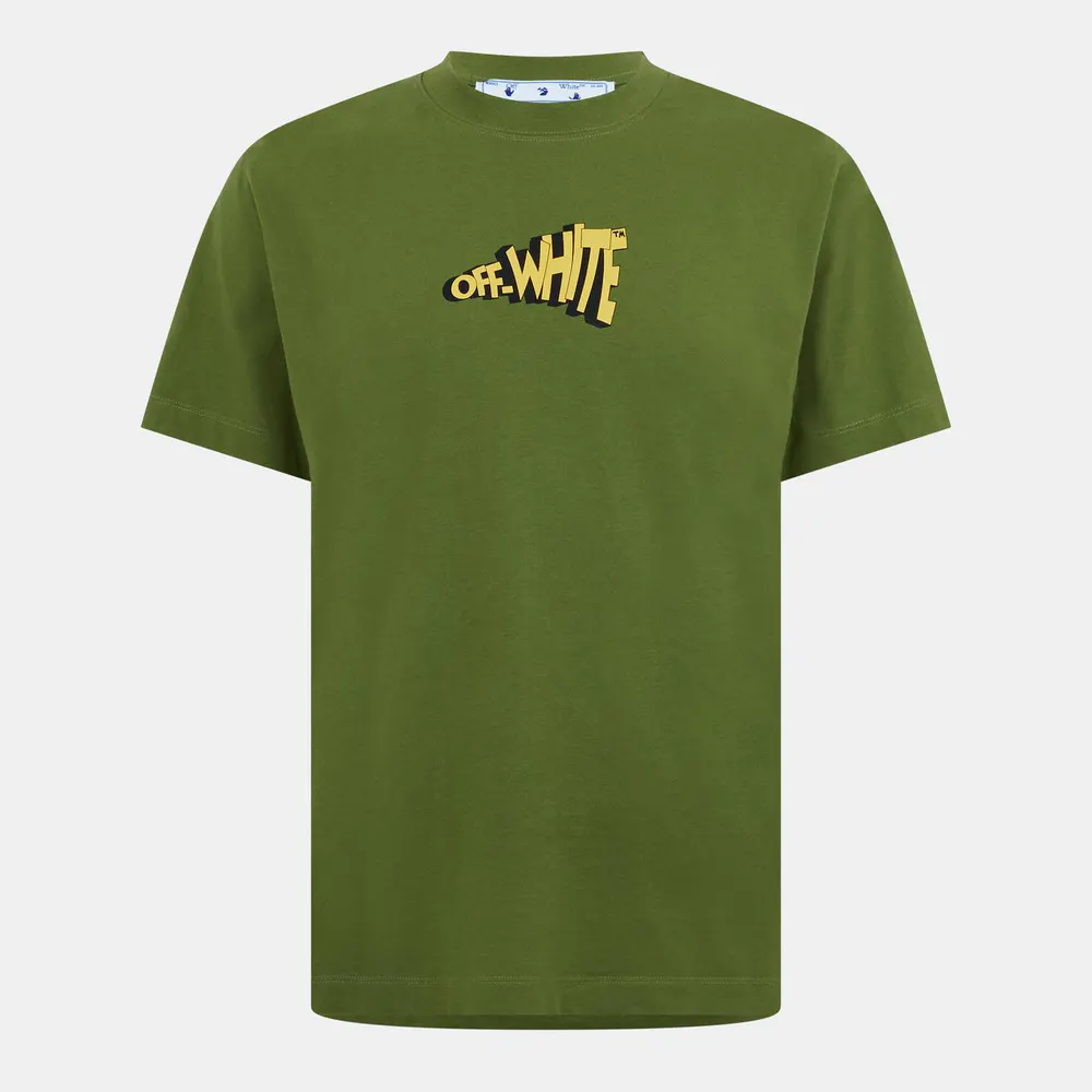 Off White Men's Slim Arrow Crew Neck Short Sleeve T-Shirt