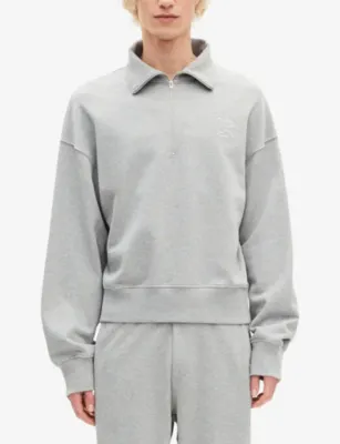 THE KOOPLES Logo-Embroidered Relaxed-Fit Cotton Sweatshirt detail 3