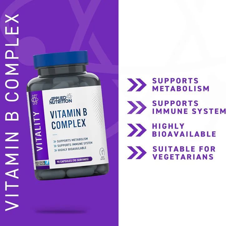 Applied Nutrition Vitamin B Complex 90 Capsules detail 3