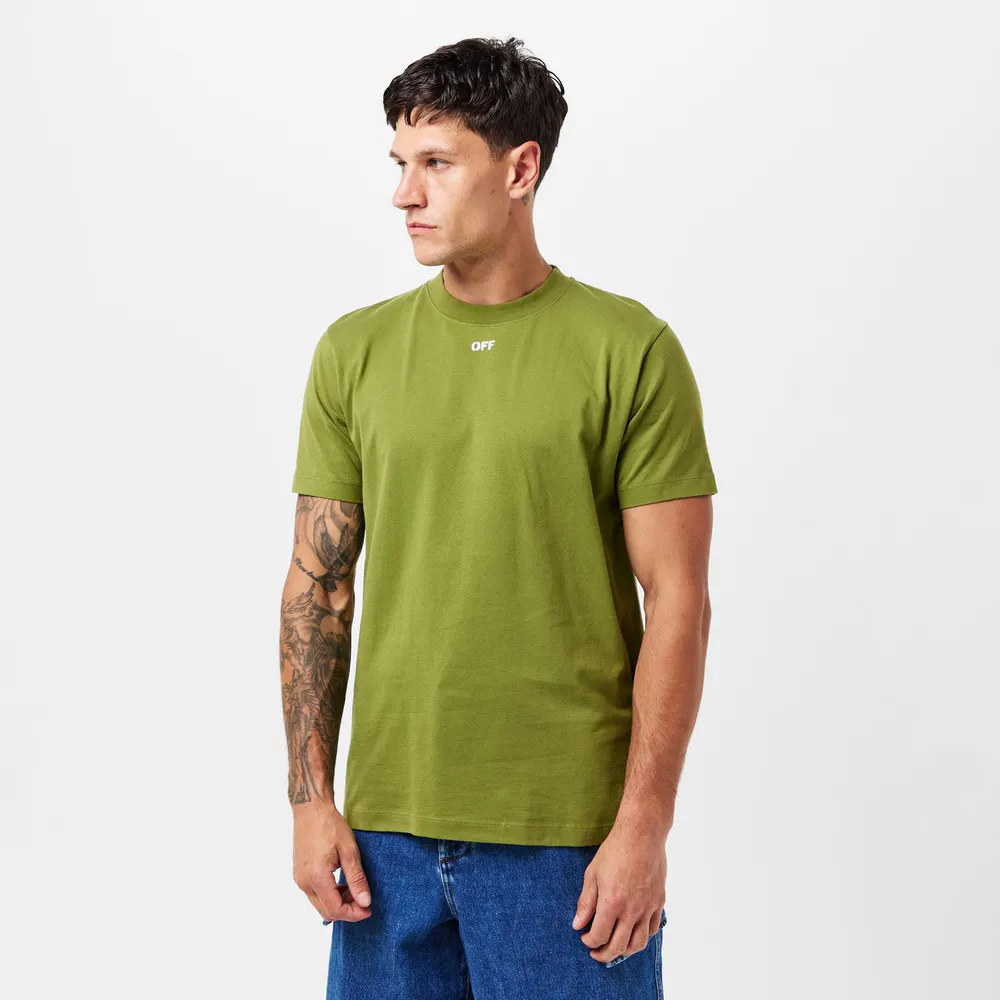 Off White Men's Brick Arrow Crew Neck Short Sleeve T-Shirt detail 3