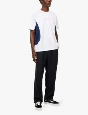 OBEY Foster Double-Pleated Woven Trousers in BLACK, additional product view 2