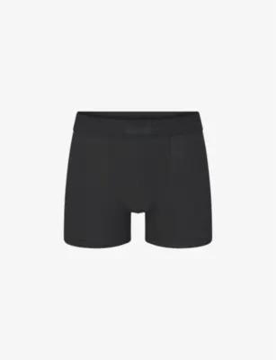 SKIMS Branded-waistband 3in stretch-cotton boxer briefs