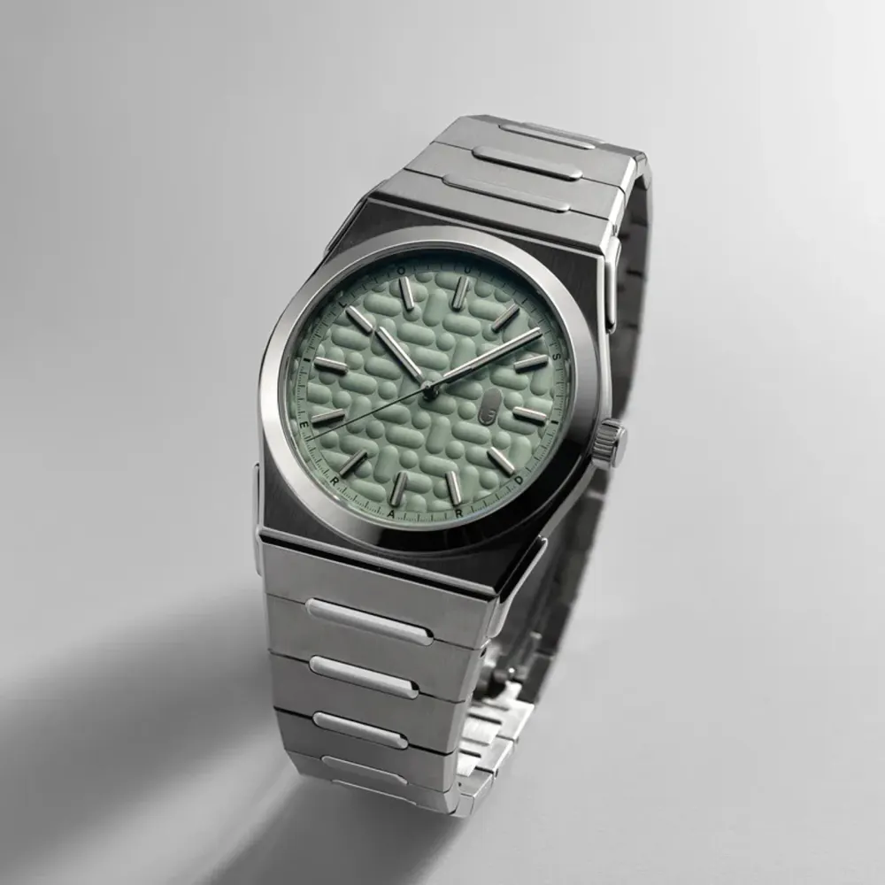 Louis Erard 2340 Mint 40mm Mens Watch in Green, additional product view 3