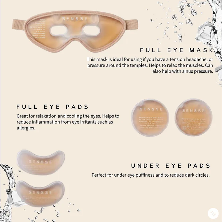 Sensse Glacial Glow Face and Eye Cooling Masks detail 3