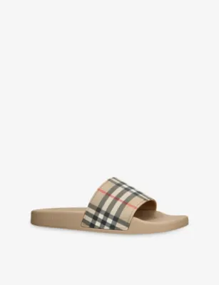 BURBERRY Furley Checked Rubber Sliders - EUR 40 / 6 UK MEN detail 3